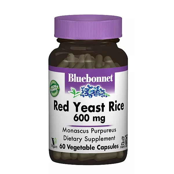 Червоний дріжджовий рис Bluebonnet Nutrition  (Red Yeast Rice) 600 мг 