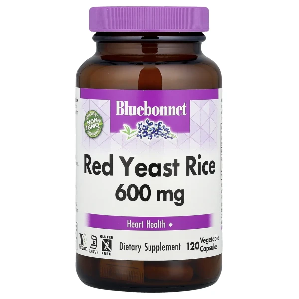 Червоний дріжджовий рис Bluebonnet Nutrition  (Red Yeast Rice) 600 мг 