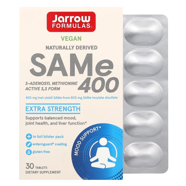 Природний SAM-e 400 Jarrow Formulas  (SAM-e 400) 400 мг 30 таблеток