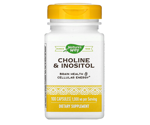 Холин и Инозитол Nature's Way (Choline and Inositol) 500 мг/500 мг 100 капсул