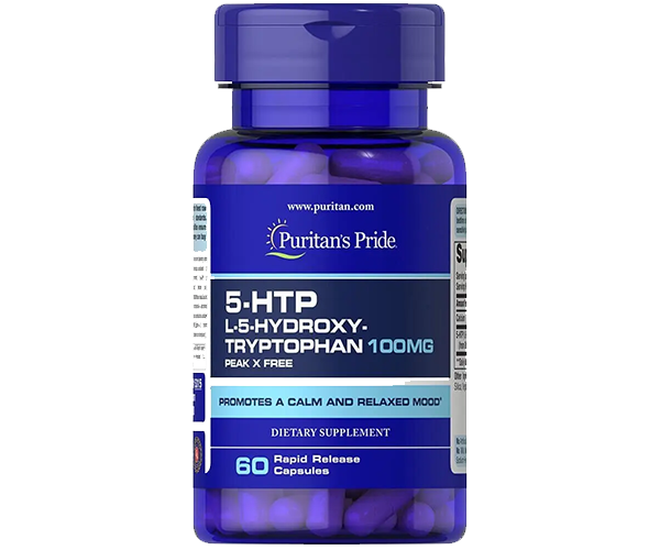 5-гидрокситриптофан быстрого высвобождения Puritan's Pride (5-HTP) 100 мг 