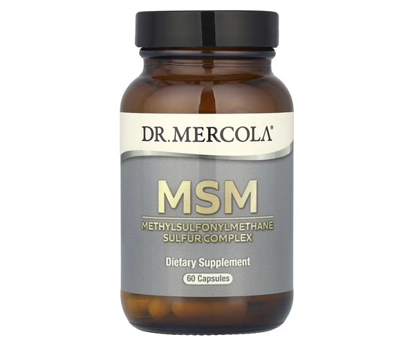 МСМ с органической серой Dr. Mercola (MSM Methylsulfonylmethane Sulfur Complex) 60 капсул