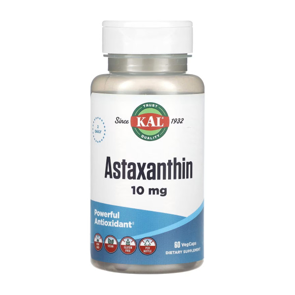 Астаксантин KAL (Astaxanthin) 10mg 60 таблеток