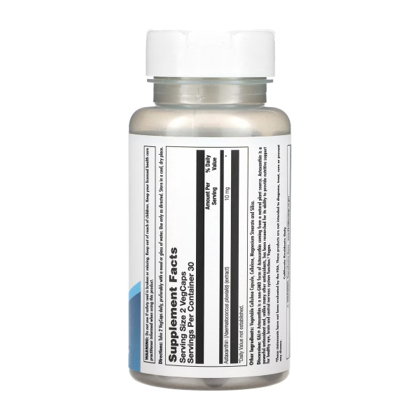 Астаксантин KAL (Astaxanthin) 10mg 60 таблеток