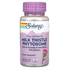 Фитосомы расторопши Solaray Vital Extracts 60 растительных капсул