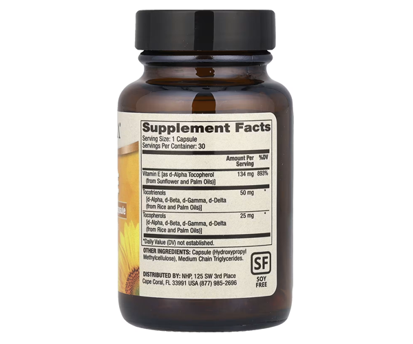 Витамин E Dr. Mercola (Vitamin E) 30 капсул