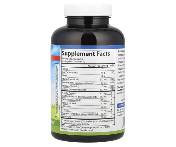 Глутатіон Carlson Labs (Glutathione Booster) 180 капсул