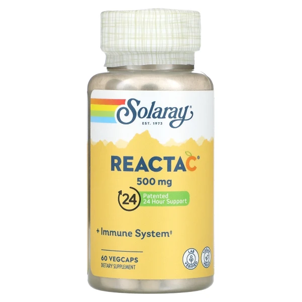 Витамин C Solaray (Reacta-C) 500 мг 60 капсул