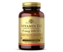 Вітамін Д3 Solgar (Vitamin D3) 600 МО 120 капсул