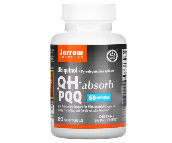 Пірролохінолінхінон та убіхінол Jarrow Formulas (QH - Absorb + PQQ) 10/100 мг 