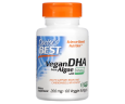 ДГК докозагексаеновая кислота Doctor's Best (Best Vegetarian DHA) 200 мг 60 капсул