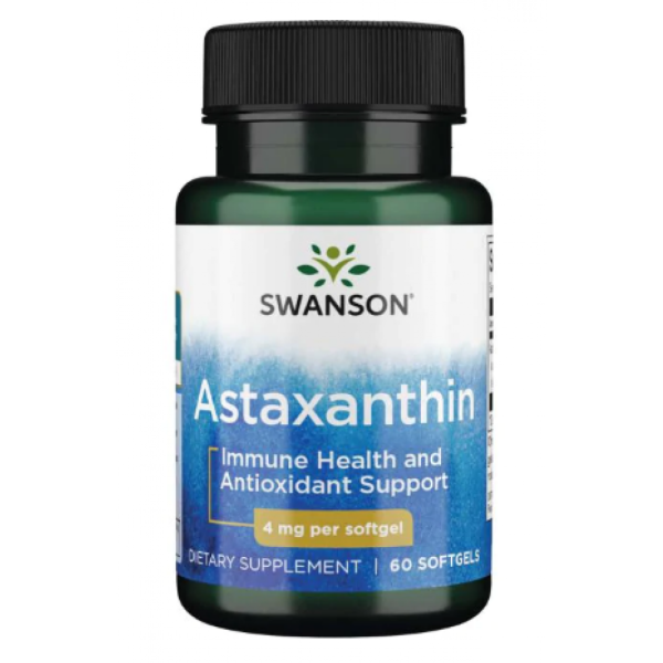 Астаксантин Swanson (Astaxanthin) 4 мг 60 капсул