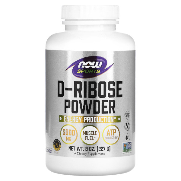 Порошок Д-Рибозы NOW Foods (D-Ribose Powder) 227 г