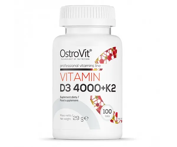 Витамин D3+K2 Ostrovit (Vitamin D3 4000+K2) 2000 МЕ 100 таблеток