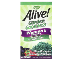 Мультивітаміни для жінок Nature's Way  (Alive Garden goodness Women's Multivitamin) 60 таблеток
