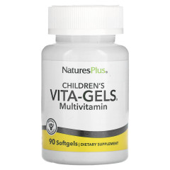 Комплекс витаминов для детей Natures Plus (Children's Vita-Gels) 90 капсул со вкусом апельсина