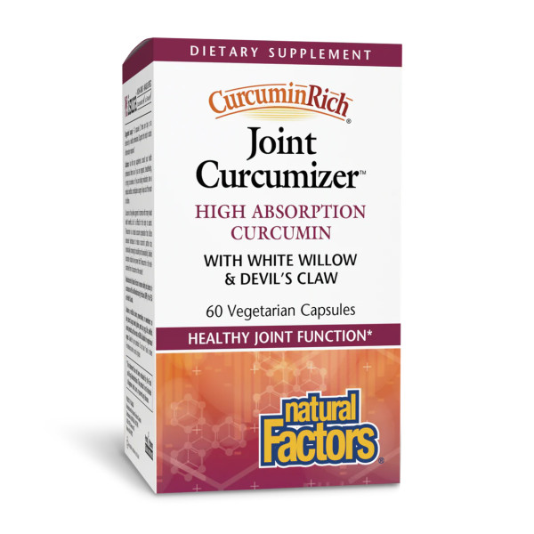 Куркумин для суставов с экстрактом ивы Natural Factors (Joint Curcumizer) 30 мг 60 капсул