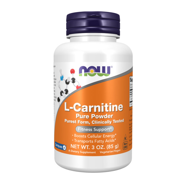 L-карнітин NOW Foods "L-Carnitine Pure Powder" чистий порошок 85 гр