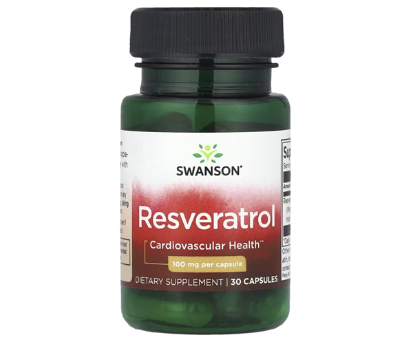 Ресвератрол Swanson (Resveratrol) 100 мг 30 капсул