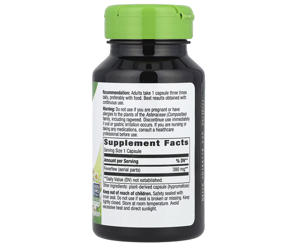 Піретрум дівочий Nature's Way  (Feverfew Herb) 380 мг 