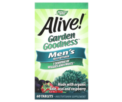Мультивітаміни для чоловіків Nature's Way (Alive Garden goodness Men's Multivitamin) 60 таблеток