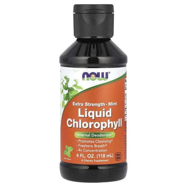 Жидкий Хлорофилл усиленного действия NOW Foods (Liquid Chlorophyll Extra strenght) 118 мл