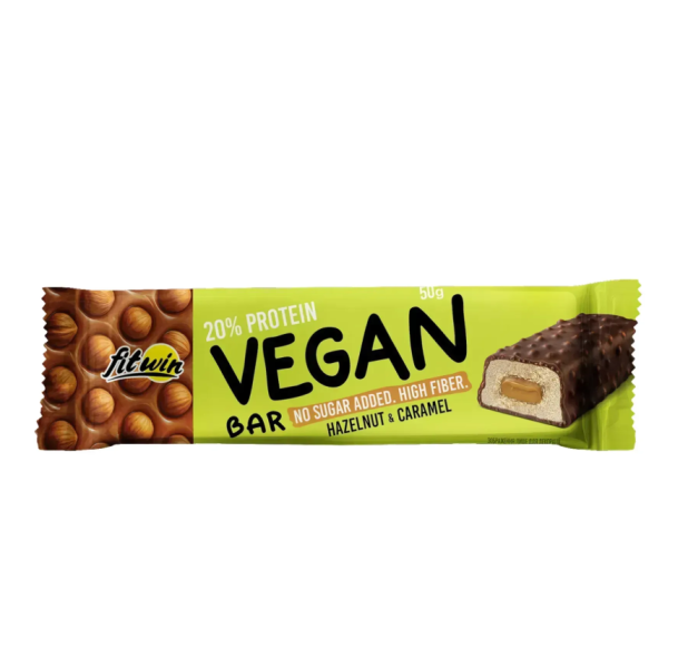 Протеиновый Веганський батончик FitWin Vegan Bar 12*50 гр