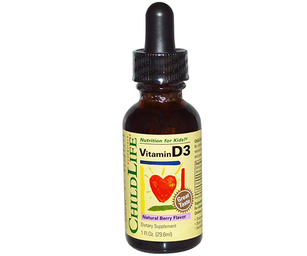 Рідкий вітамін D3 ChildLife (Vitamin D3 Drops) 500 ME 26.9 мл із смаком ягід
