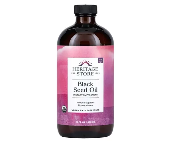 Масло черного тмина Heritage Store (Black Seed Oil) 480 мл