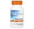 Мелатонін Doctor's Best (Melatonin) зі смаком м'яти 5 мг 120 жувальних таблеток