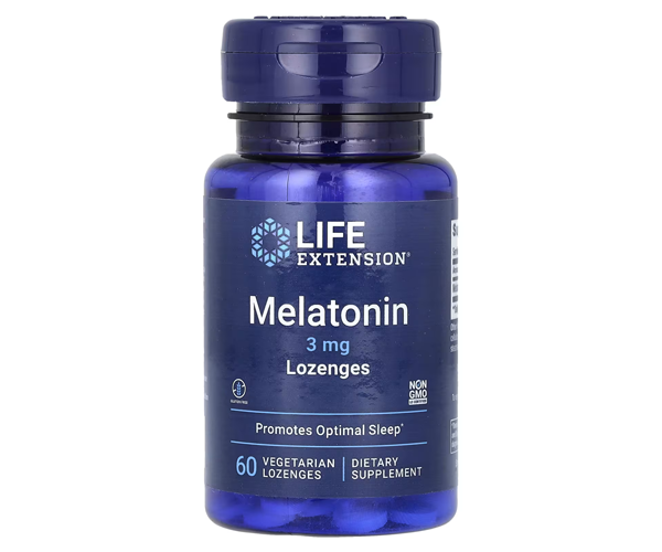 Мелатонін Life Extension (Melatonin) 3 мг 60 льодяників