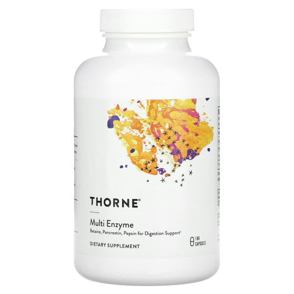 Травні ферменти Бетаїн/Пепсин/Панкреатин Thorne Research  (Digestive enzymes) 1040/40/200мг 180 капсул
