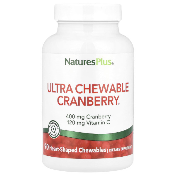 Ультра Клюква Natures Plus (Ultra Chawable Cranberry) 90 жевательных таблеток