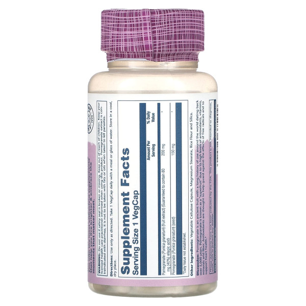 Гранат Solaray, Vital Extracts 60 капсул 