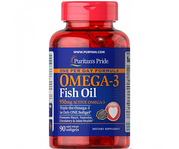 Рыбий жир Омега-3 Puritan's Pride (One per day Omega-3 Fish Oil) 1360 мг 90 капсул