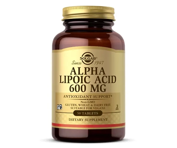 Альфа-липоевая кислота Solgar (Alpha lipoic acid) 600 мг 50 таблеток