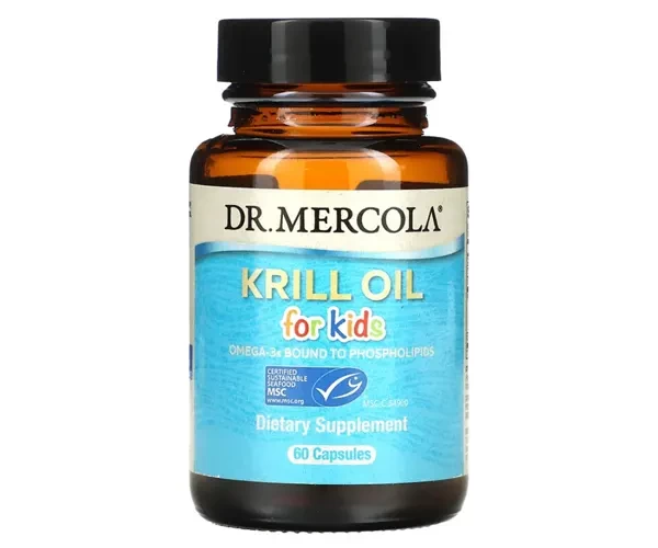 Масло криля для детей Dr. Mercola (Kids Krill Oil) 160 мг 60 капсул