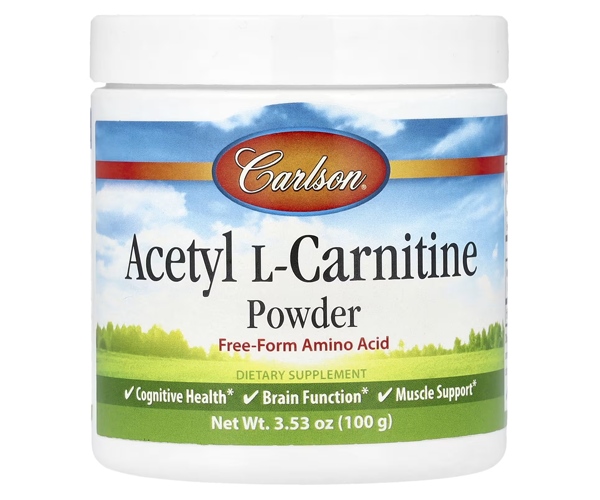 Ацетил карнитин Carlson Labs (Acetyl-L-Carnitine) 100 г