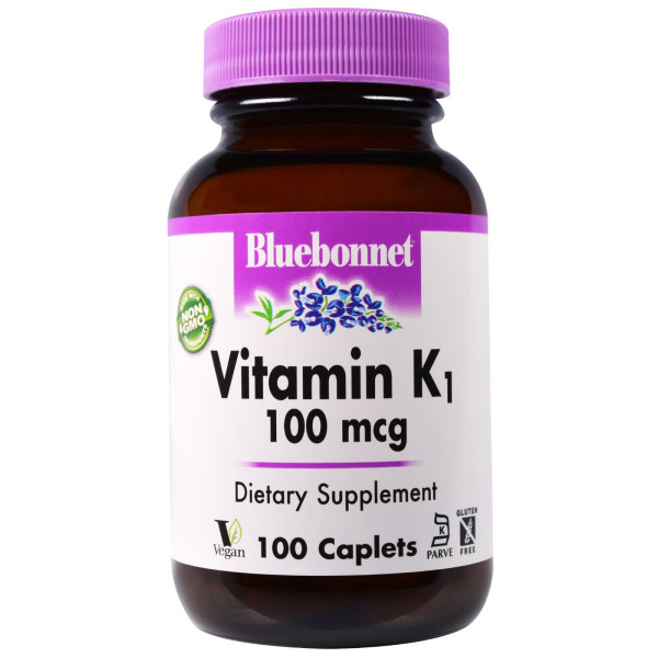 Витамин K1 Bluebonnet Nutrition (Vitamin K1) 100 мкг 100 капсул (Vitamin K1) 100 мкг 100 капсул