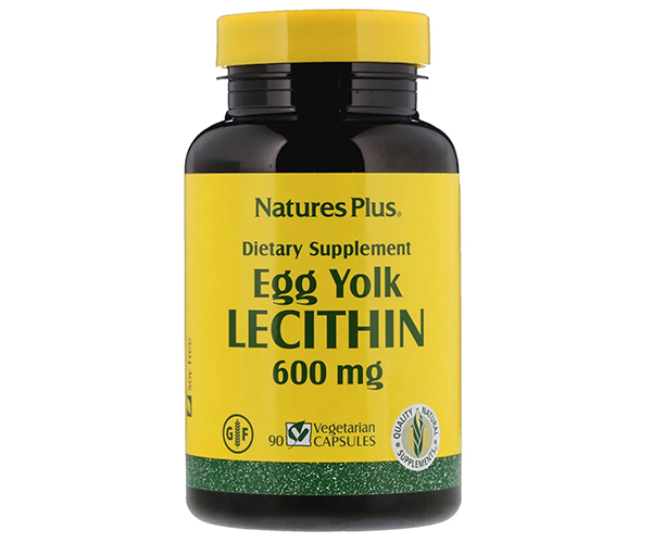 Лецитин из яичного желтка Natures Plus (Egg Yolk Lecithine) 600 мг 180 капсул
