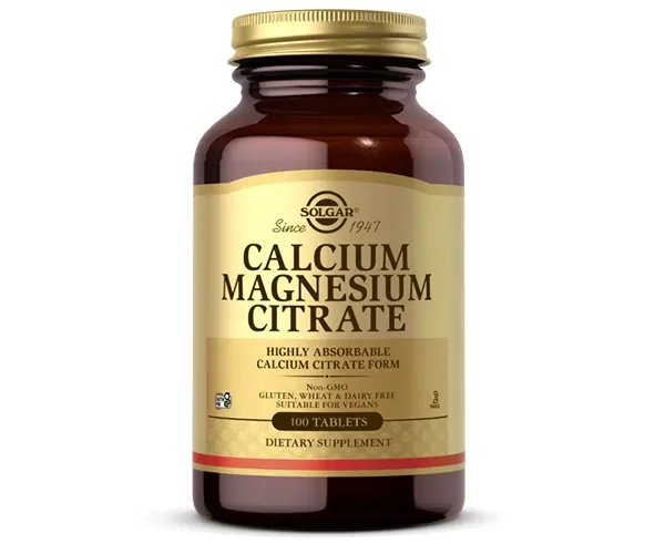 Цитрат кальция магния Solgar (Calcium Magnesium Citrate) 200 мг/100 мг 