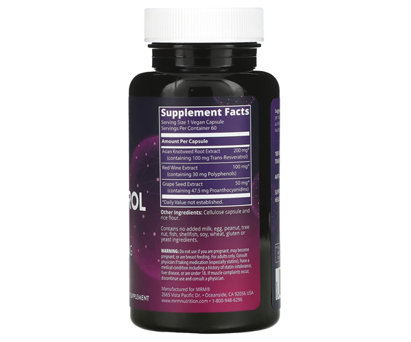 Ресвератрол MRM (Resveratrol) 60 капсул