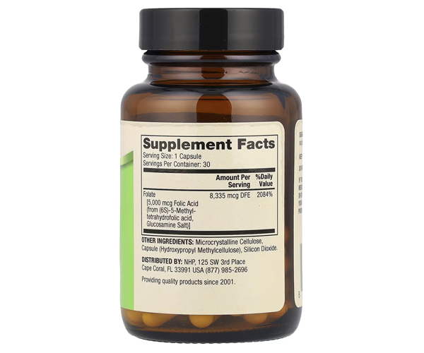 Фолат Dr. Mercola (Folate) 5 мг 30 капсул