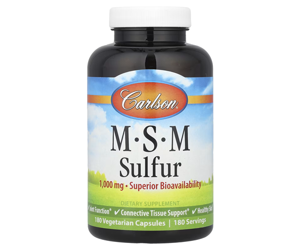 Метилсульфонилметан Сера Carlson Labs (MSM Sulfur) 1000 мг 