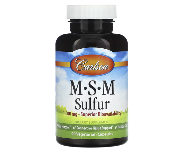 Метилсульфонилметан Сера Carlson Labs (MSM Sulfur) 1000 мг 
