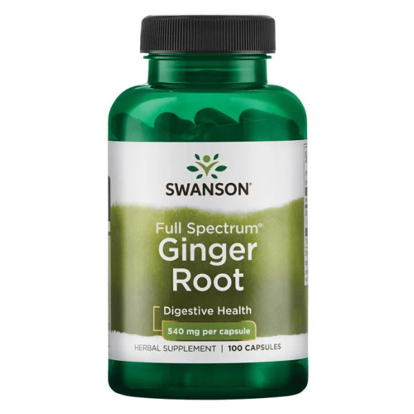 Корень имбиря Swanson (Ginger Root) 540 мг 100 капсул
