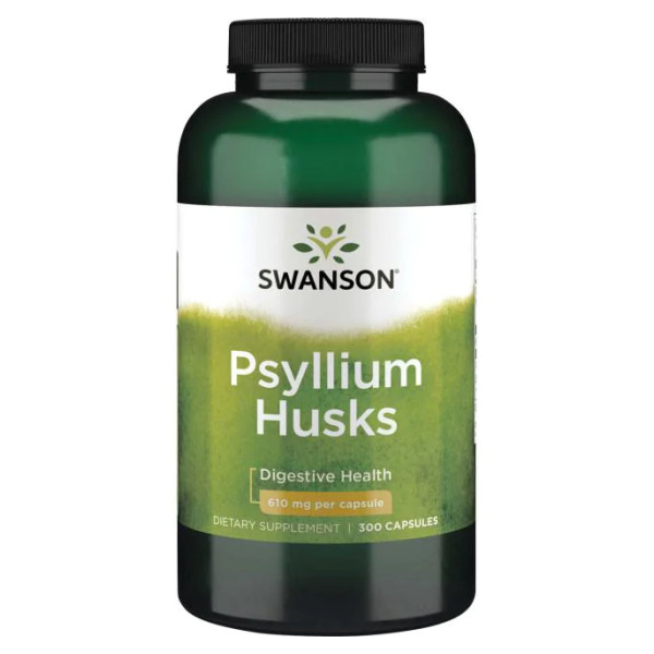 Шелуха семян подорожника Swanson (Psyllium Husks) 610 мг 300 капсул