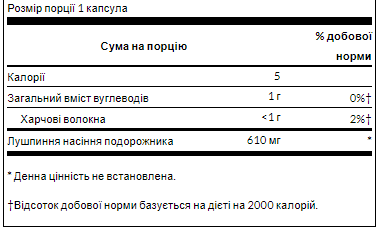 Шелуха семян подорожника Swanson (Psyllium Husks) 610 мг 300 капсул
