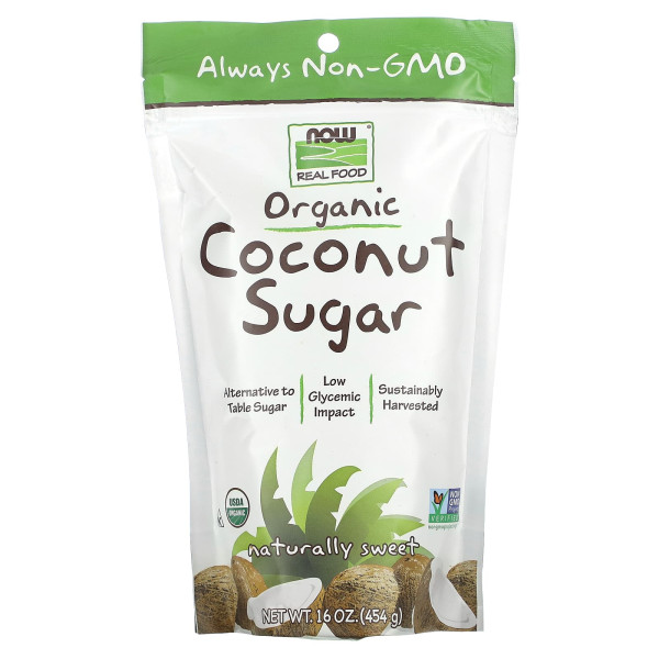 Кокосовый сахар NOW Foods (Coconut Sugar) 454 г