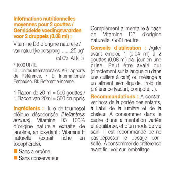 Вітамін D3 Nutri Expert  (Vitamin D3) 1000 МО 20 мл